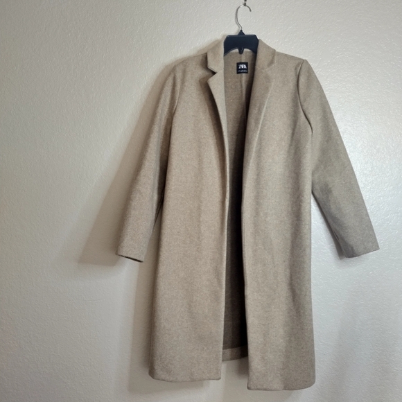 ZARA Open Front Pea Coat Sz M - Picture 1 of 7